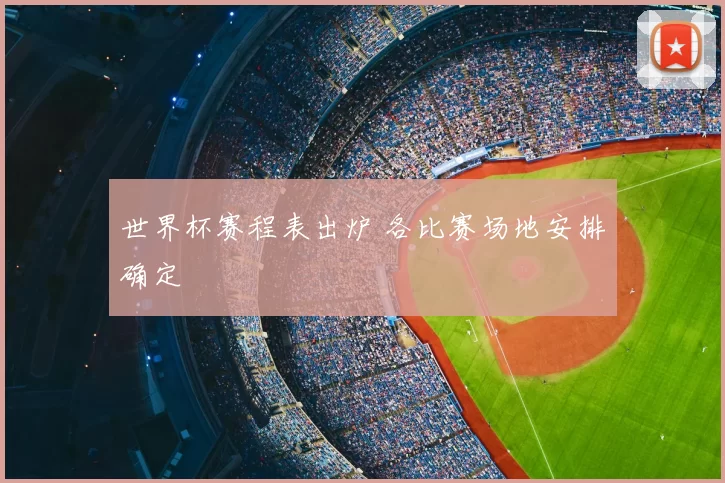 世界杯赛程表出炉 各比赛场地安排确定